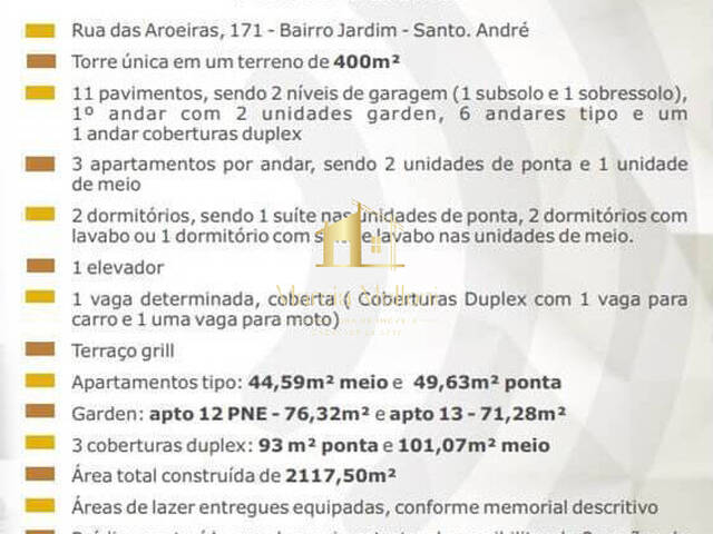 #MoveJardim - Apartamento para Venda em Santo André - SP