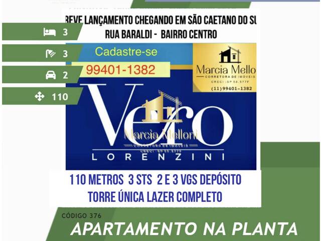 #376 - Apartamento para Venda em São Caetano do Sul - SP