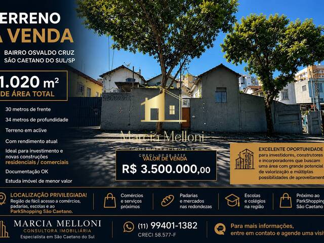 #464 - Área para Venda em São Caetano do Sul - SP